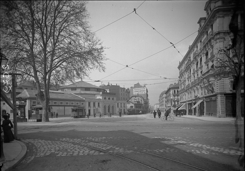 Place du Cirque vers 1900©∫@Centre d'iconographie genevoise